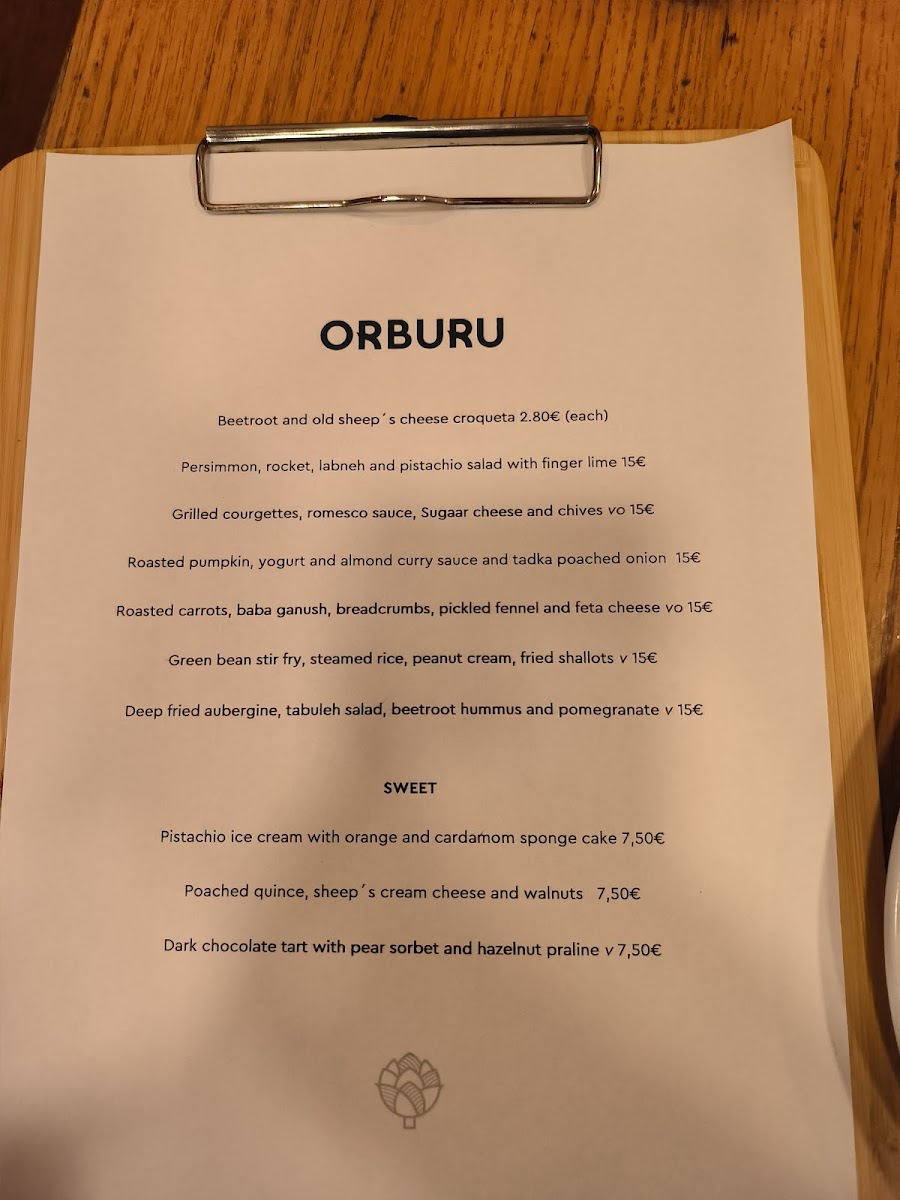 Menu - Orburu photo 4